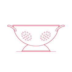 Objects Cooking Utensils Ikea Gemak Colander Sketch Drawing Svg, Free Vectors File